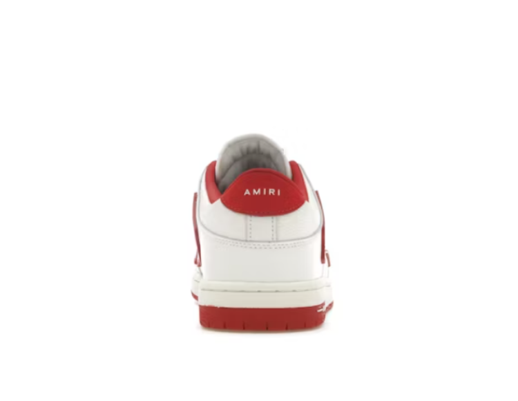 Amiri Skel Top Low White Red