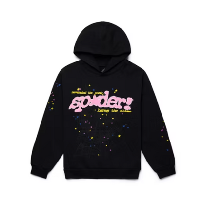 SP*DER Hoodie Black/Pink